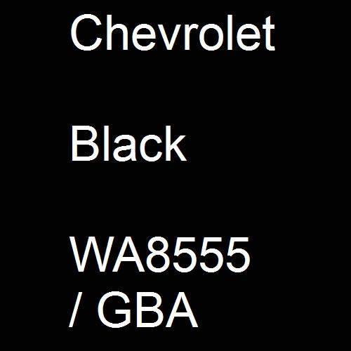 Chevrolet, Black, WA8555 / GBA.